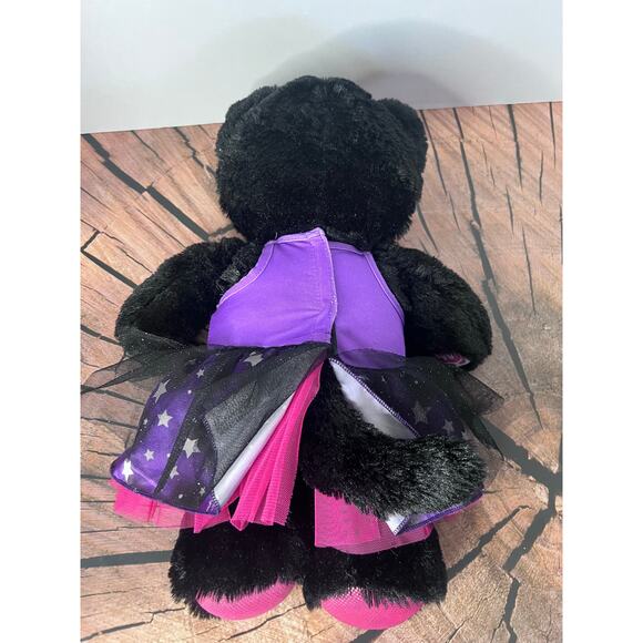 Build a Bear Black Cat in Purple Halloween Tutu Dress - Picture 2 of 5